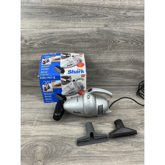 SHARK-Hand Held Vacuum Cleaner- Euro-Pro X Model 600 Watts-With Attachments. - Picture 1 of 9